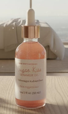 Sugar Kiss Shimmer Oil – Luxury Argan Glow Body Oil (1 oz)