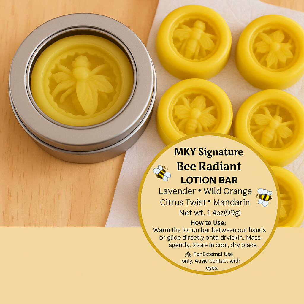 Bee Radiant Lotion Bar Lavender, Wild Orange, Citrus Twist* ✨