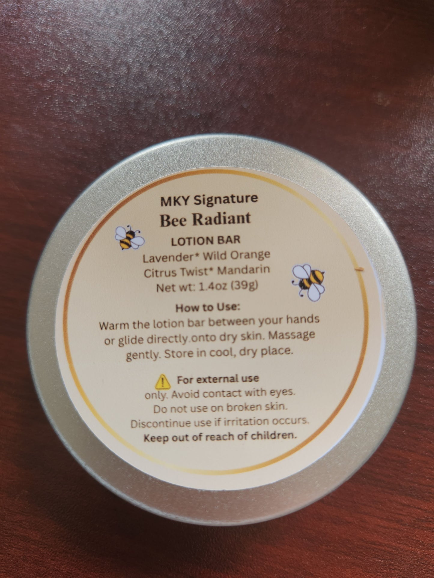Bee Radiant Lotion Bar Lavender, Wild Orange, Citrus Twist* ✨